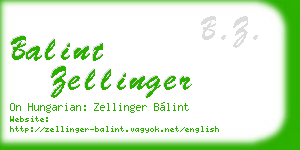 balint zellinger business card